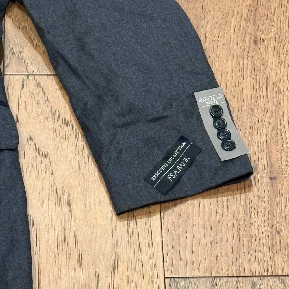 Jos. A. Bank Executive Collection Charcoal Blazer Jacket 46 Reg New With Tags‎